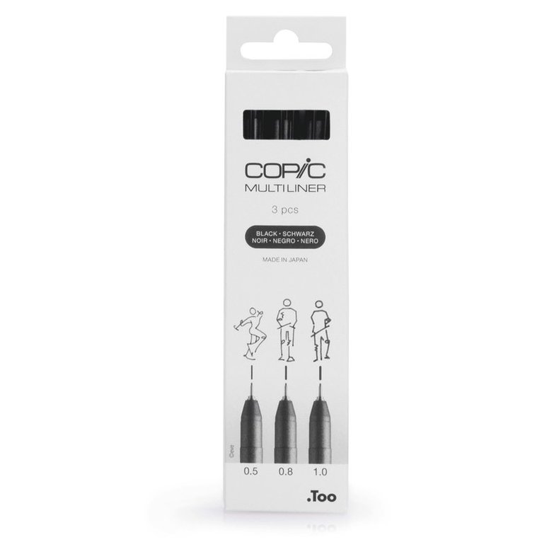 Marker Copic Multiliner Broad 3-pack svart, Övrigt