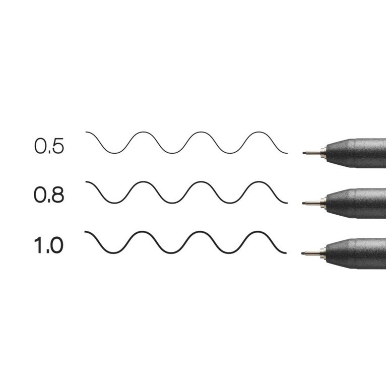 Marker Copic Multiliner Broad 3-pack svart, Övrigt
