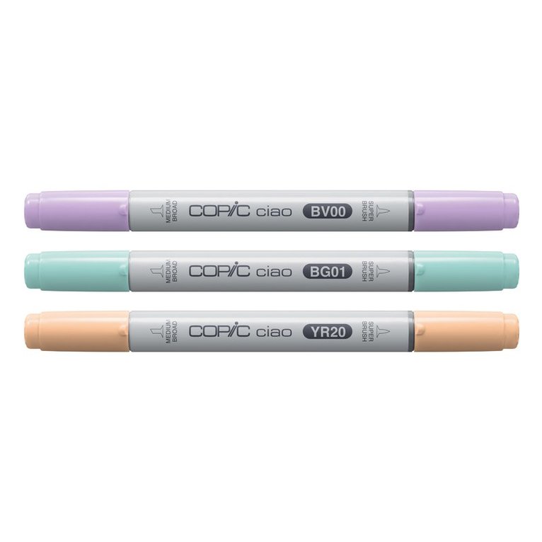 Marker Copic Ciao Layer & Mix 3-pack - Pastel Palette, Övrigt