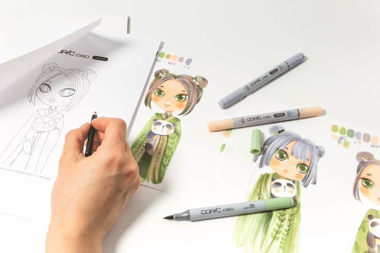 Marker Copic Ciao Layer & Mix 3-pack - Natural Palette, Övrigt