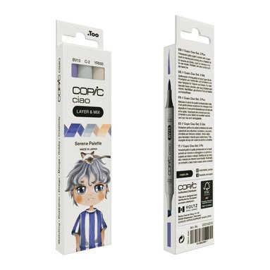 Marker Copic Ciao Layer & Mix 3-pack - Serene Palette   1