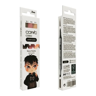 Marker Copic Ciao Layer & Mix 3-pack - Warm Palette   1
