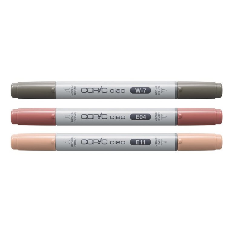 Marker Copic Ciao Layer & Mix 3-pack - Warm Palette   2