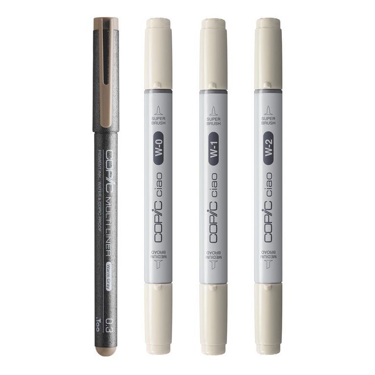 Marker Copic Ciao Shade 4-pack - Light Warm Grey, Övrigt