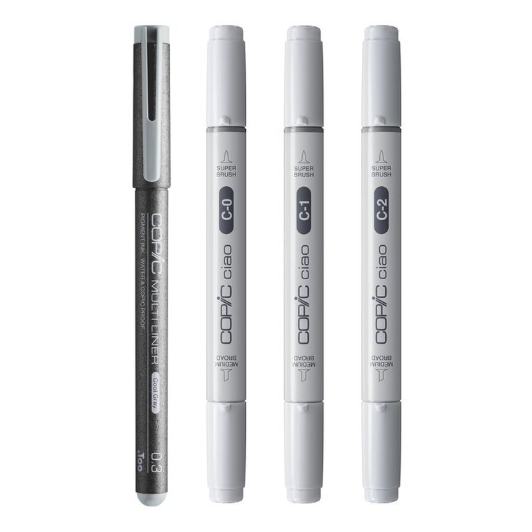 Marker Copic Ciao Shade 4-pack - Light Cool Grey, Övrigt