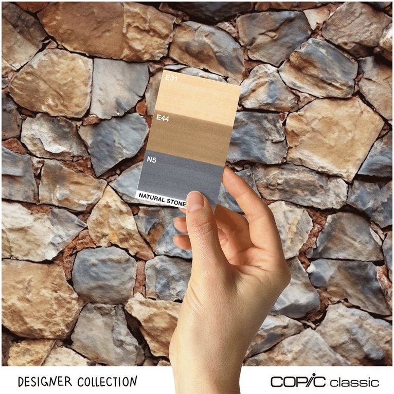 Marker Copic Classic Designer Collection 3-pack - Natural stone tints, Övrigt