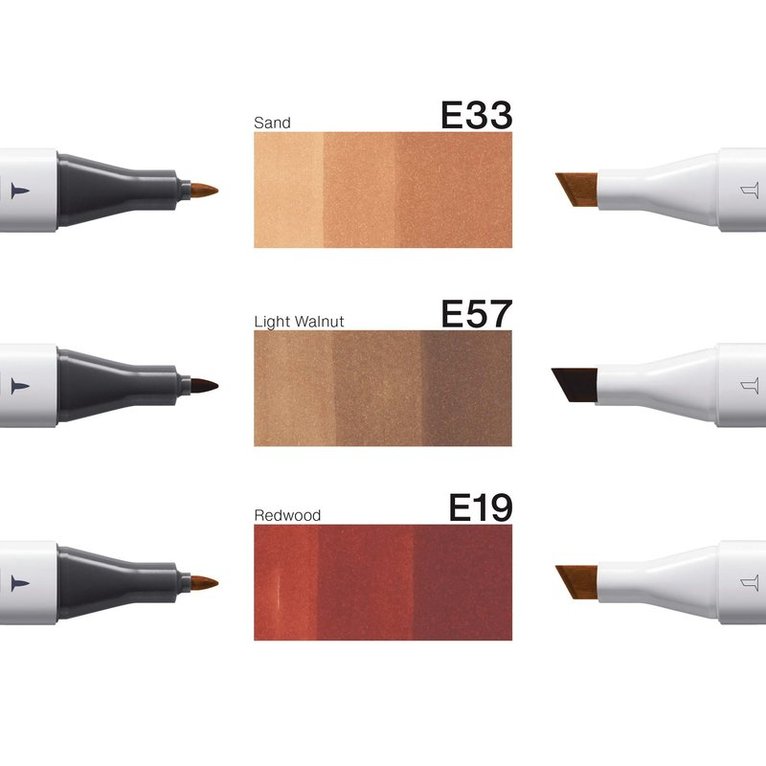 Marker Copic Classic Designer Collection 3-pack - Brick & terra tints, Övrigt