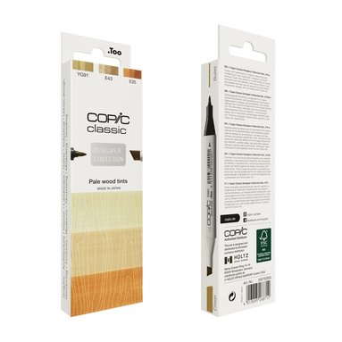 Marker Copic Classic Designer Collection 3-pack - Pale wood tints  1