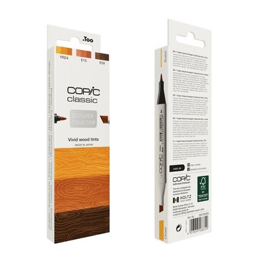 Marker Copic Classic Designer Collection 3-pack - Vivid wood tints    