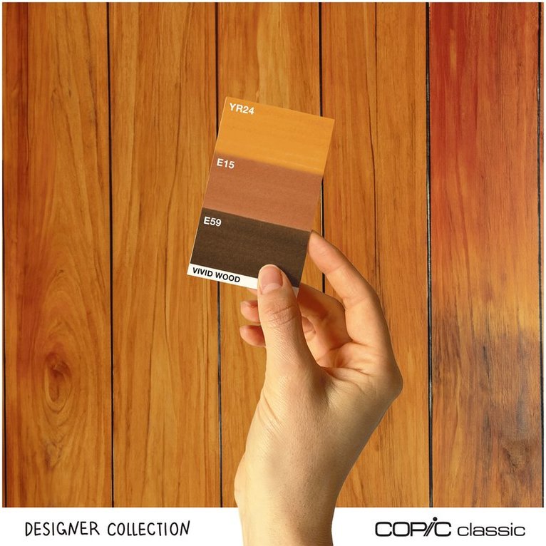 Marker Copic Classic Designer Collection 3-pack - Vivid wood tints, Övrigt