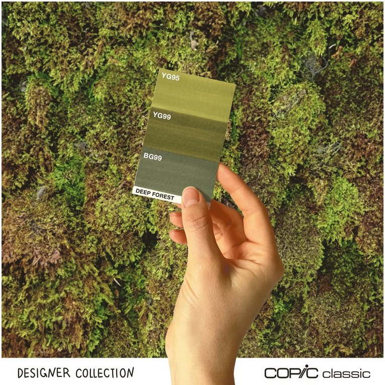 Marker Copic Classic Designer Collection 3-pack - Deep forest tints, Övrigt