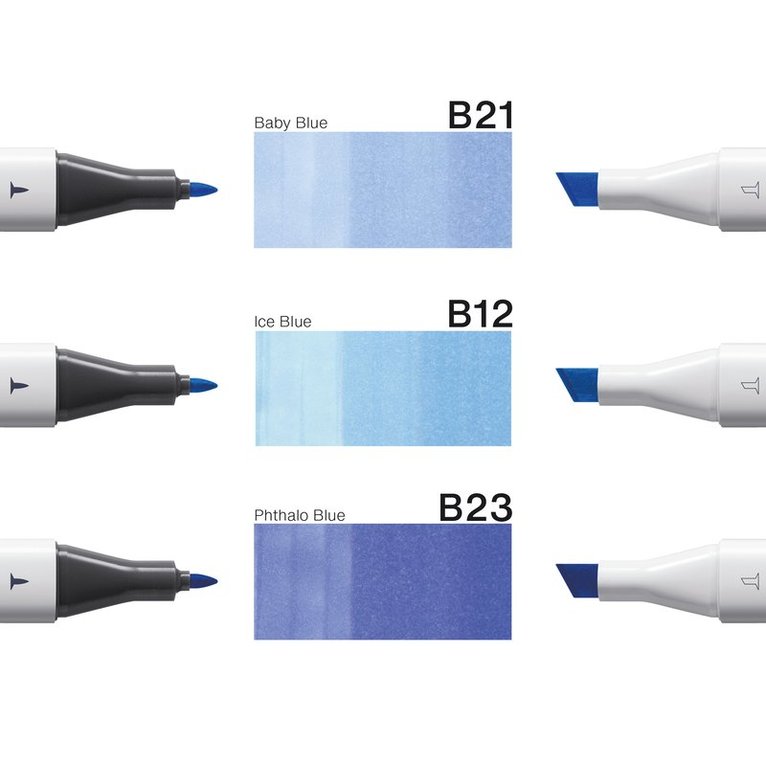 Marker Copic Classic Designer Collection 3-pack - Skyline tints, Övrigt
