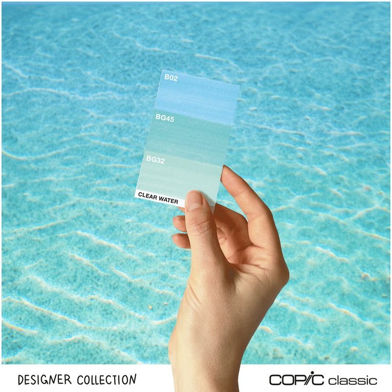Marker Copic Classic Designer Collection 3-pack - Clear water tints, Övrigt