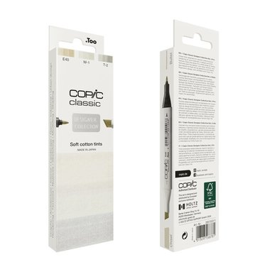 Marker Copic Classic Designer Collection 3-pack - Soft cotton tints      1