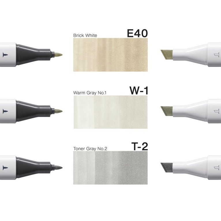 Marker Copic Classic Designer Collection 3-pack - Soft cotton tints, Övrigt