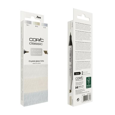 Marker Copic Classic Designer Collection 3-pack - Crystal glass tints   1