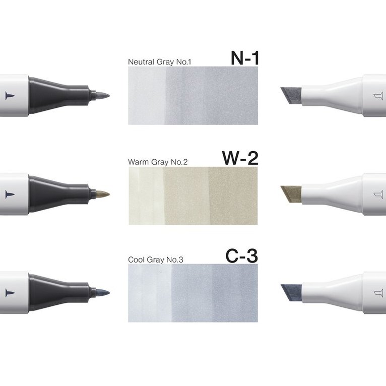 Marker Copic Classic Designer Collection 3-pack - Crystal glass tints, Övrigt