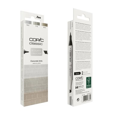 Marker Copic Classic Designer Collection 3-pack - Concrete tints 1