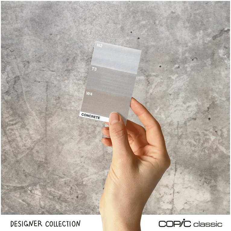 Marker Copic Classic Designer Collection 3-pack - Concrete tints 1