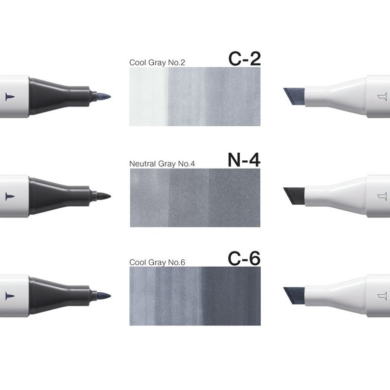 Marker Copic Classic Designer Collection 3-pack - Steel structure tints, Övrigt