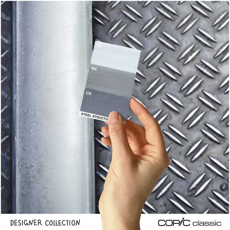 Marker Copic Classic Designer Collection 3-pack - Steel structure tints, Övrigt