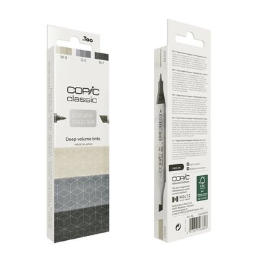 Marker Copic Classic Designer Collection 3-pack - Deep volume tints 1