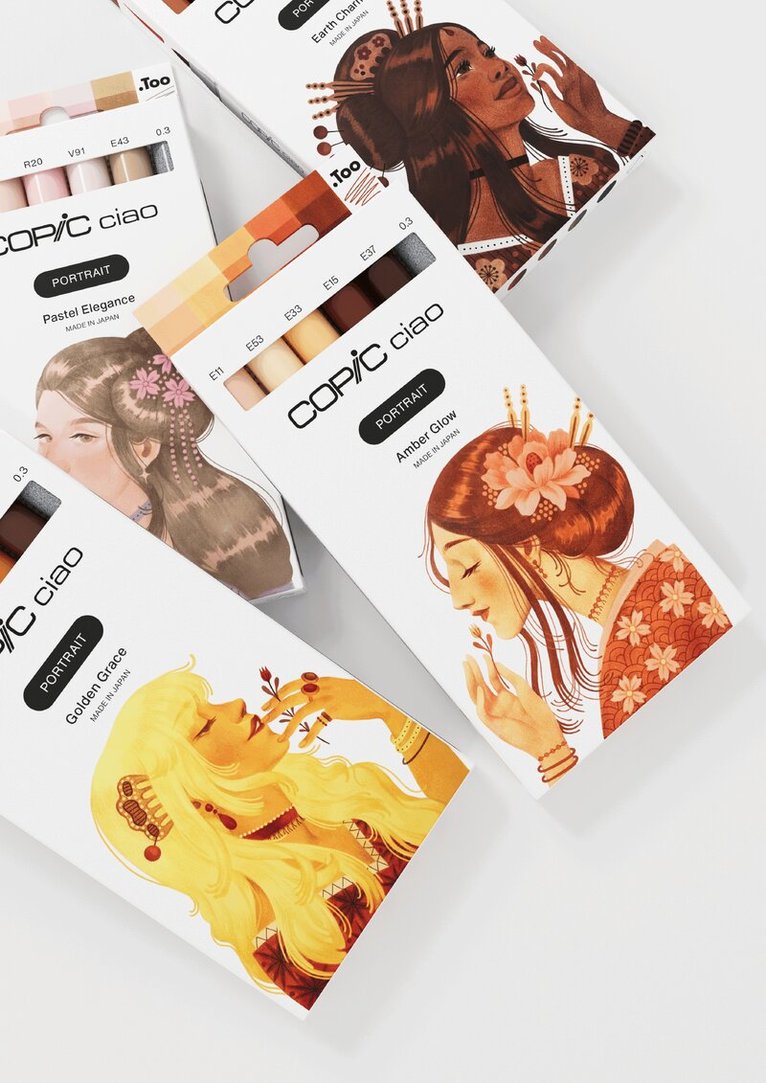 Marker Copic Ciao 5+1 Portrait Earth Charm, Övrigt