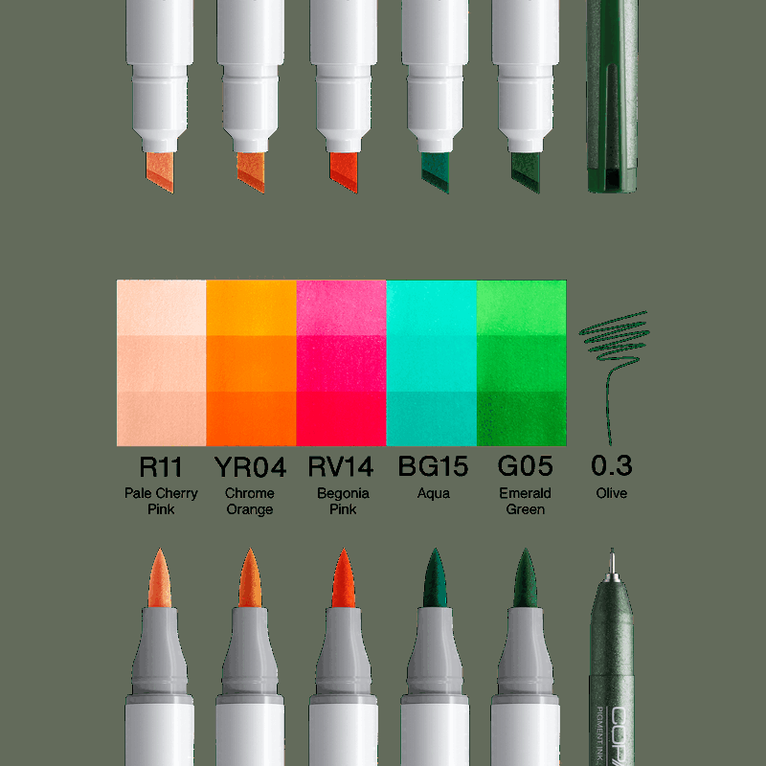 Marker Copic Ciao 5+1 Manga Nami, Övrigt