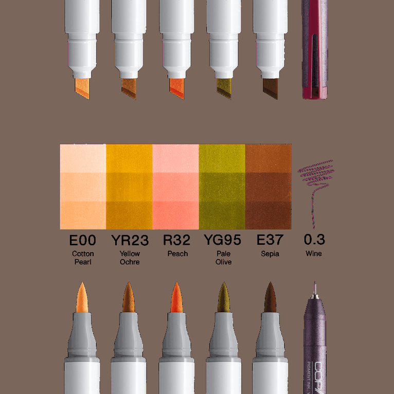 Marker Copic Ciao 5+1 Manga Yumi, Övrigt