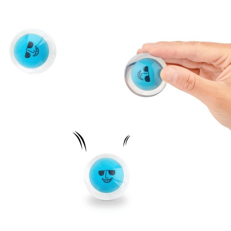 Studsboll med roliga uttryck 4,3 cm, Övrigt