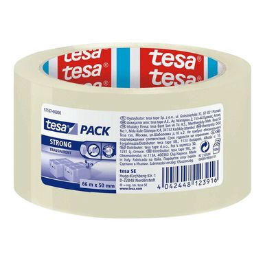 Packtejp TESA Strong 50mmx66m klar, Övrigt