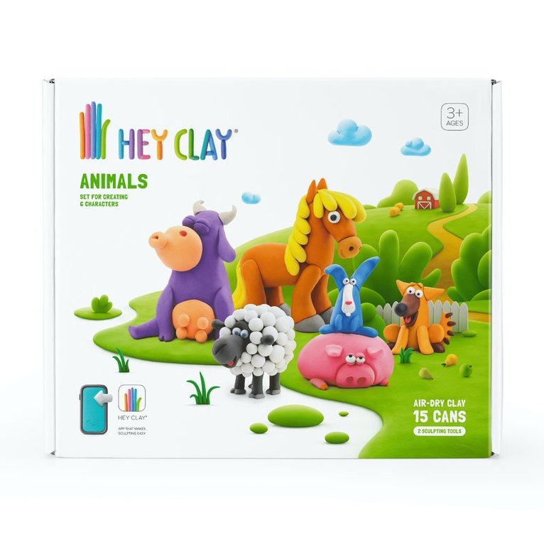 Leklera Hey Clay Bondgårdsdjur 15 burkar, Övrigt