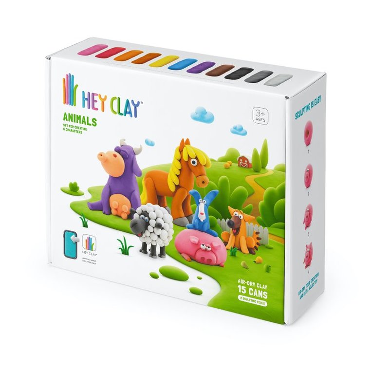 Leklera Hey Clay Bondgårdsdjur 15 burkar, Övrigt