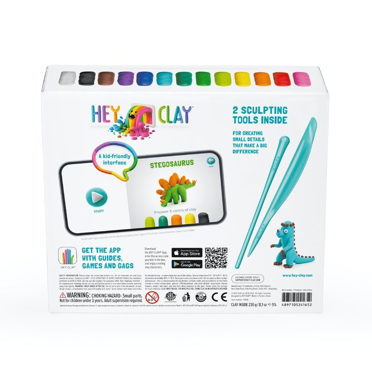 Leklera Hey Clay Dinosaurier 15 burkar, Övrigt