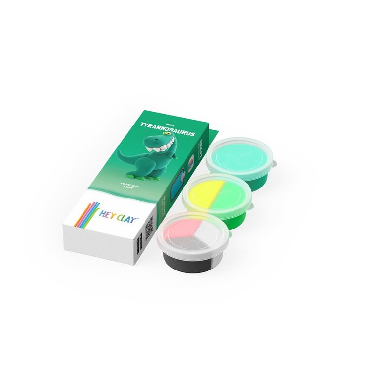 Leklera Hey Clay Tyrannosaurus 3 burkar, Övrigt