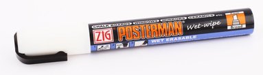 Markerpenna Posterman Wet Wipe vit