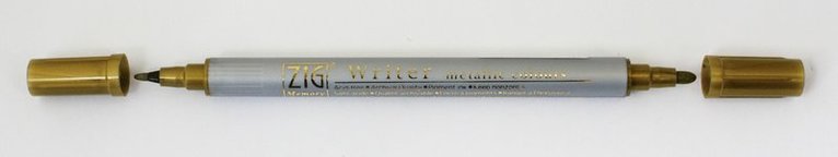 Fiberspetspenna MS-8000 metallic guld, Övrigt