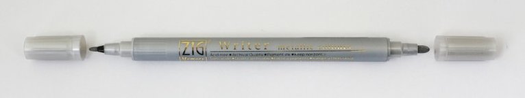Fiberspetspenna MS-8000 metallic silver, Övrigt