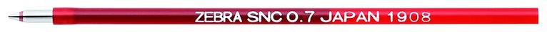 Patron 0,7mm Zebra bLen röd, Övrigt