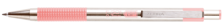 Kulspetspenna 0,7 Zebra F-301 Pastel rosa, Övrigt