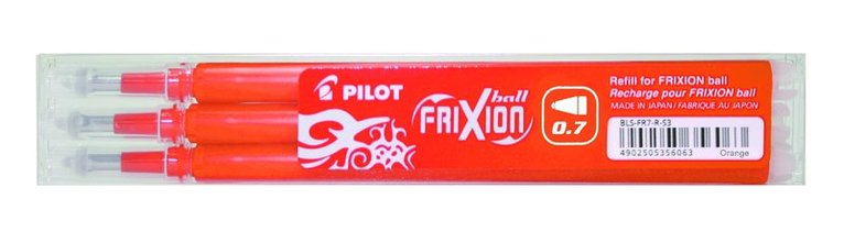 Refill Frixion Ball 0,7 3-pack orange 1