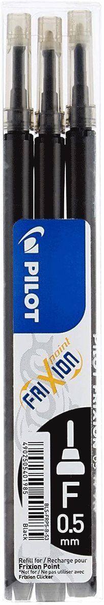 Refill Frixion Point 0,5 Synergy-Tip 3-pack svart