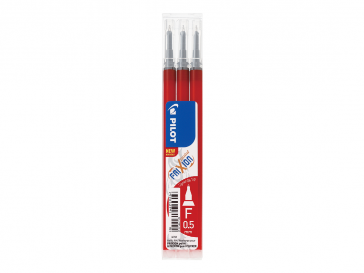 Refill Frixion Point 0,5 Synergy-Tip 3-pack röd 1