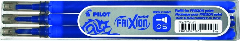 Refill Frixion Ball 0,5 3-pack blå 1