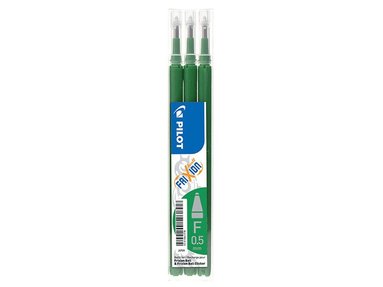 Refill Frixion Ball 0,5 3-pack grön