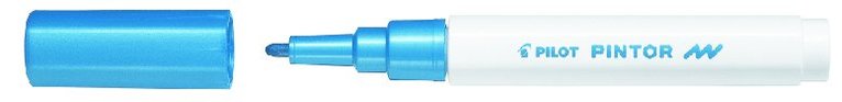 Markerpenna Pilot Pintor F metallic blå, Övrigt