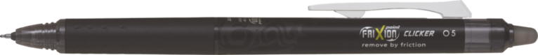 Kulspetspenna Frixion Point Clicker Synergy-tip 0.5 svart, raderbar