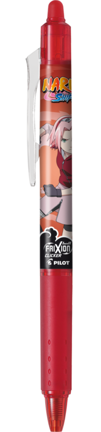Kulspetspenna Frixion Clicker Naruto 07 röd