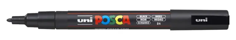 Marker Posca PC-3M svart, Övrigt