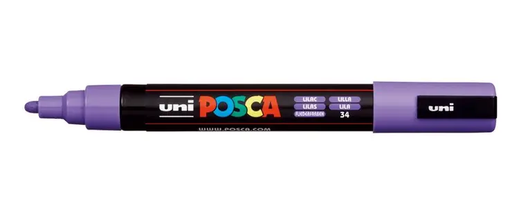 Marker Posca PC-5M lila, Övrigt